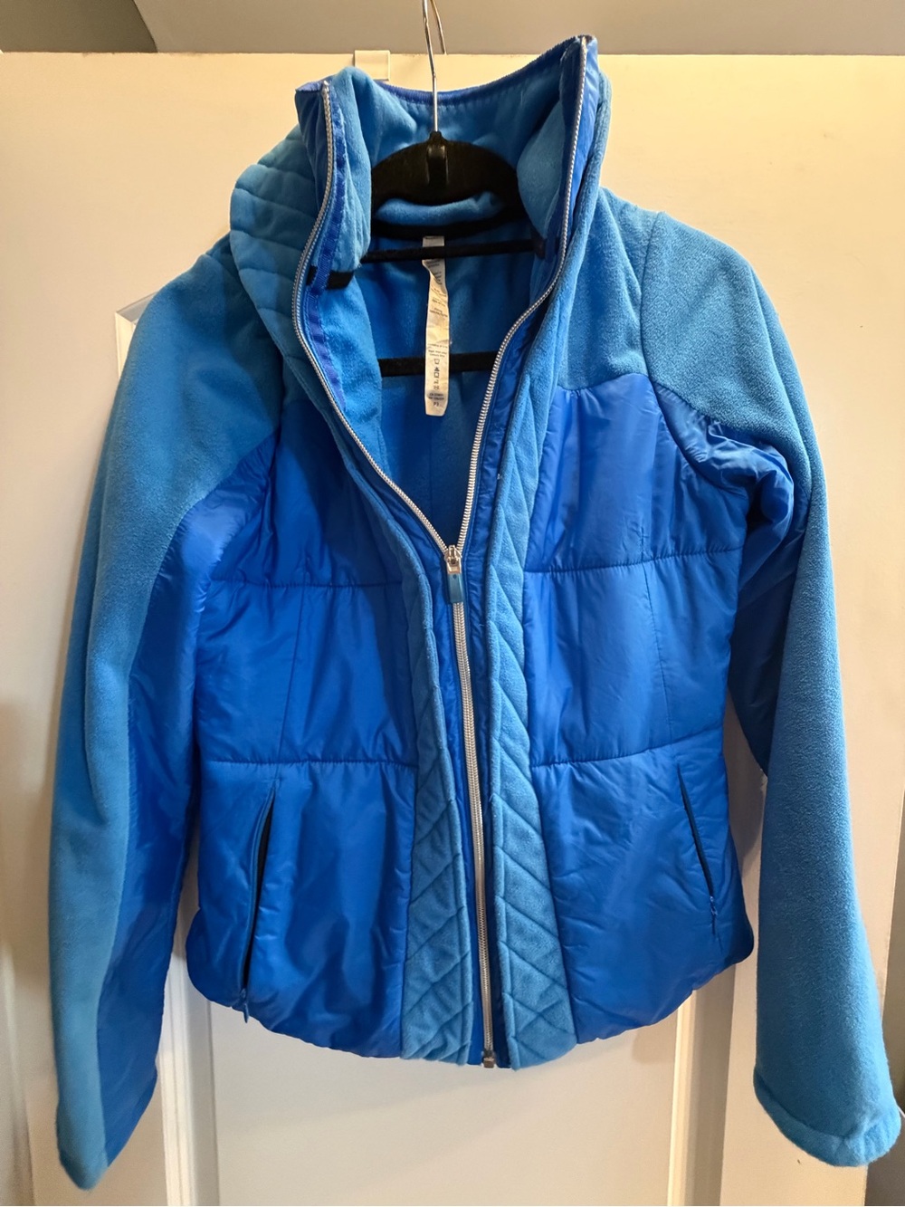 lululemon athletica Girls Blue Quilted & Fleece Jacket